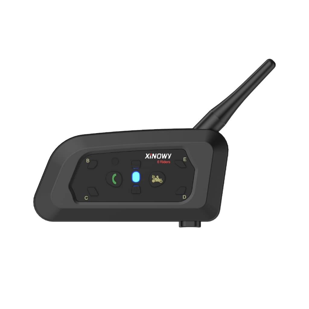 Intercomunicador V6 Pro Xinowy MOTO Comunicador Capacete Moto Radio Viagem Passeio Comunica com até 5 pessoas melhor que