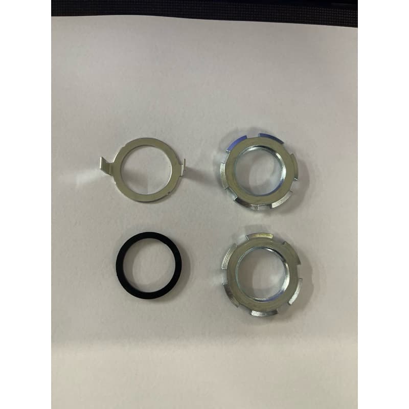 KIT PORCA + TRAVA + ARRUELA BORRACHA DIREÇÃO FACTOR/FAZER150/CROSSER/LANDER/TENERÉ