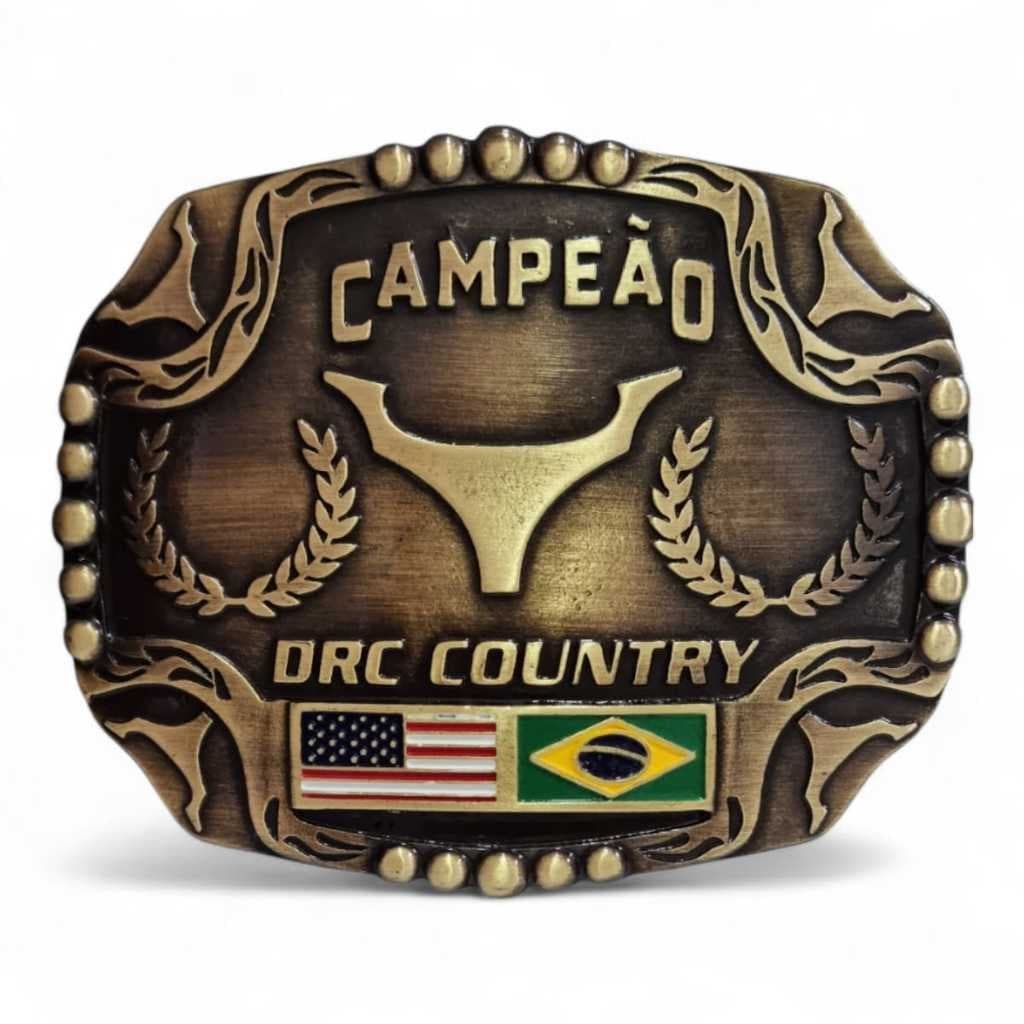 Fivela Cowboy Grande Rodeio Campeão Country Original Drc