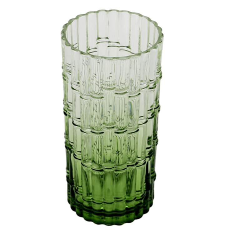 Jogo 2 Copos em Acrílico Longo Bambu Degrade Verde 590ml Entrecasa