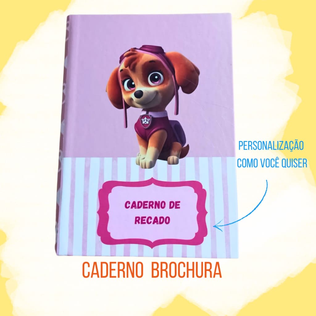 Caderno pequeno de brochura personalizado