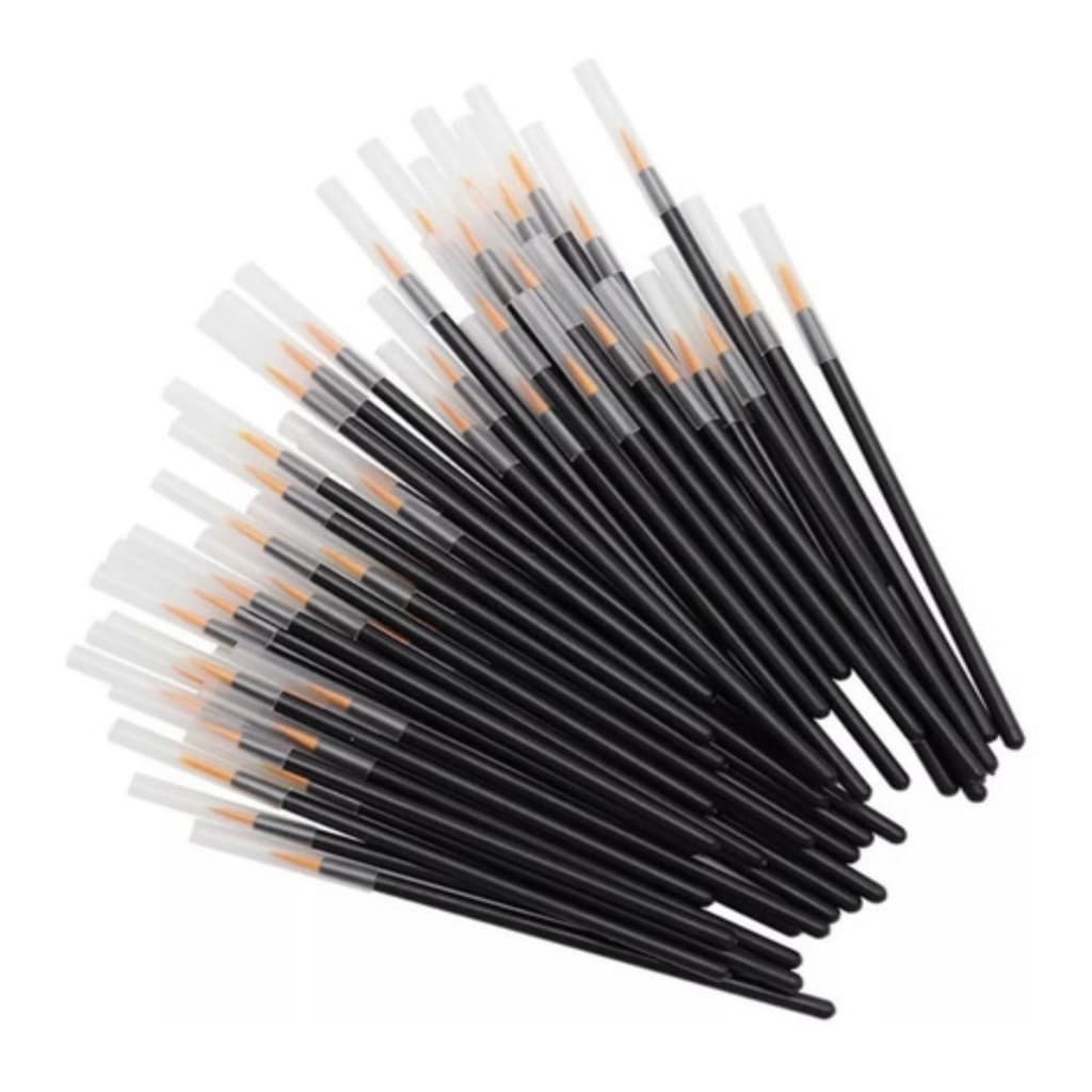 Pincel Aplicador Fino Sobrancelhas Henna 50uni