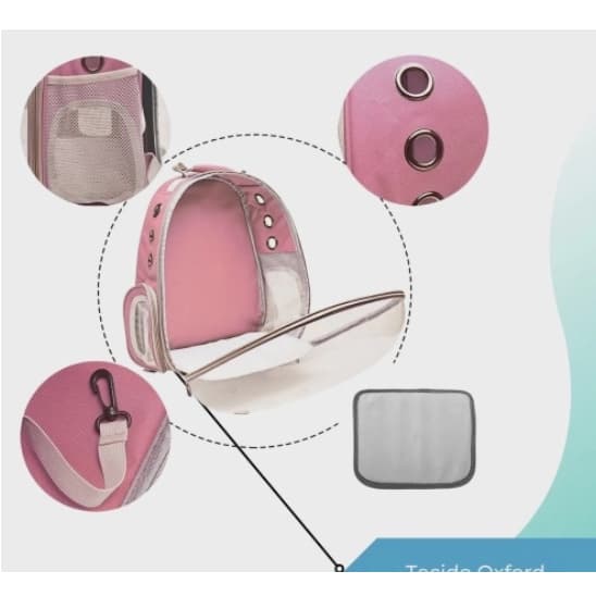Mochila Pet Transporte Cães Gato Visão 360 Panorâmica para sua viagem ficar melhor seus pert.