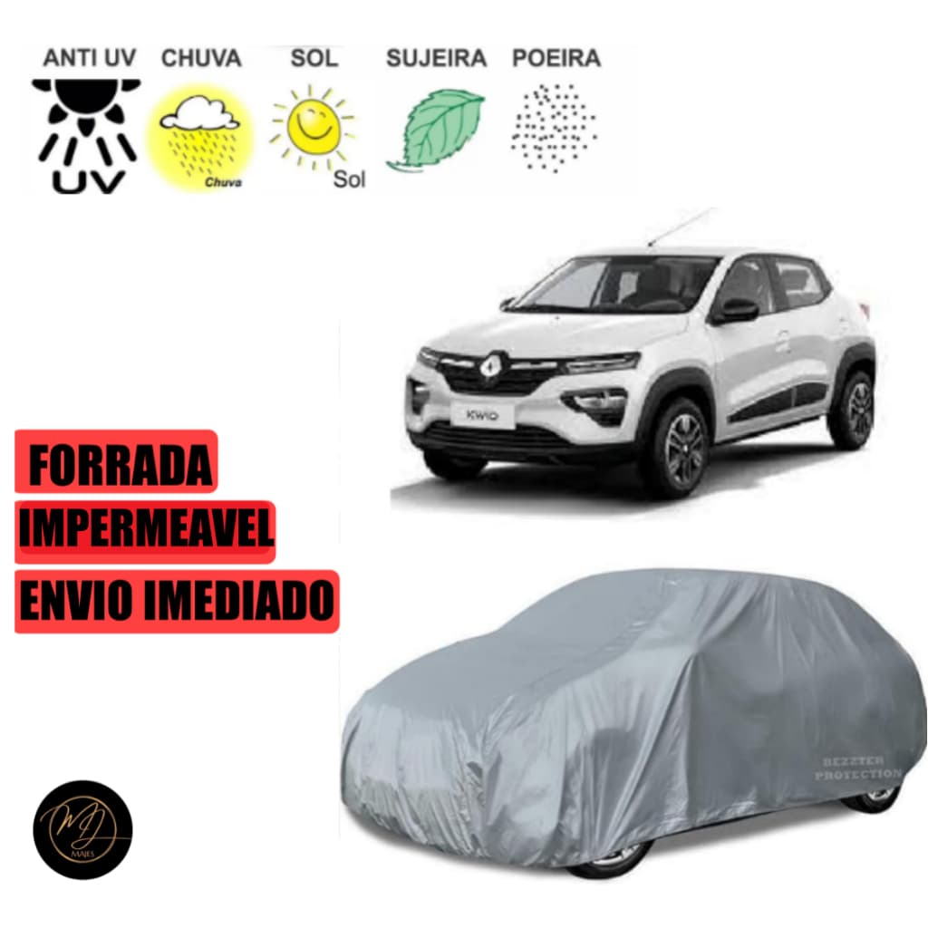 Capa de Cobrir Carro KWID - Impermeável e Proteção Completa contra Sol, Chuva e Poeira 🌞🌧️🚗