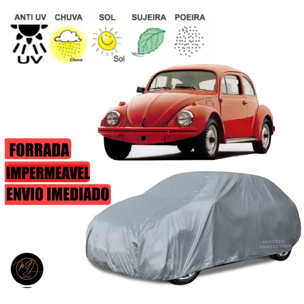 Capa de Cobrir Carro FUSCA - Impermeável e Proteção Completa contra Sol, Chuva e Poeira 🌞🌧️🚗