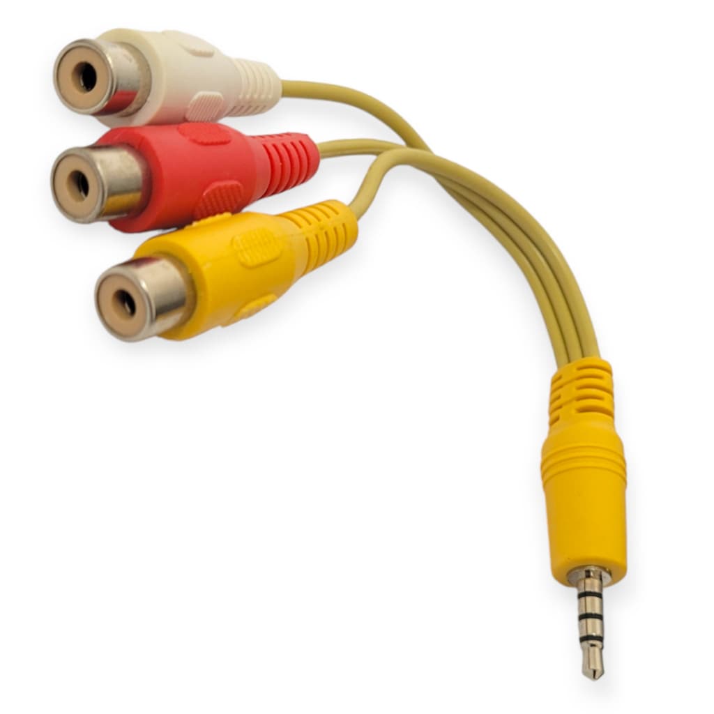 10 Cabo Av 3 Rca FEMEA X P3 Macho para Áudio e Vídeo TV Som Rádio