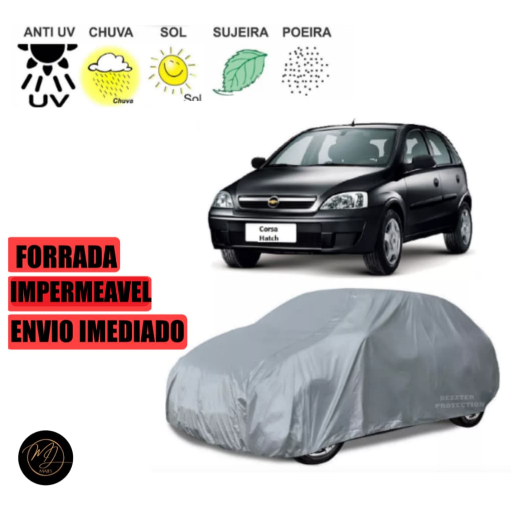 Capa de Cobrir Carro CLASSIC - Impermeável e Proteção Completa contra Sol, Chuva e Poeira 🌞🌧️🚗