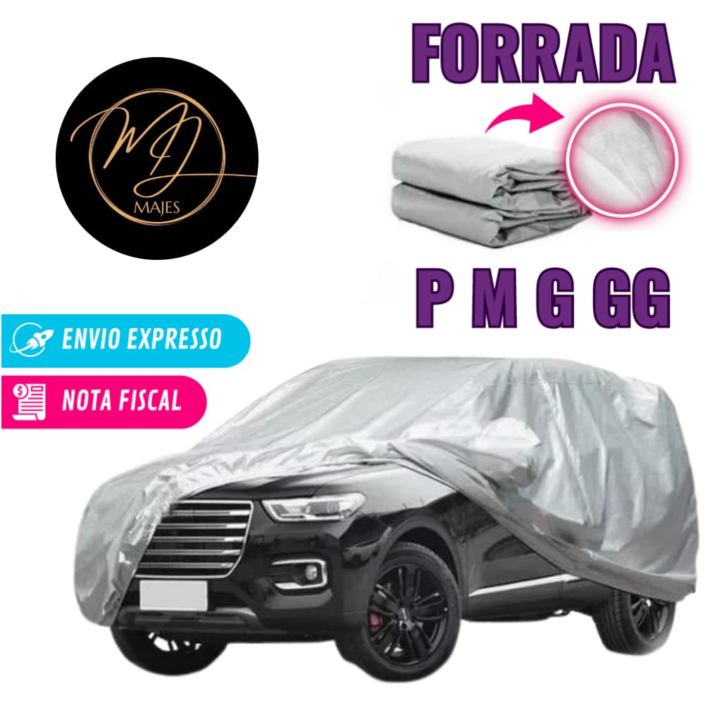 Capa Cobrir Carro Automotiva Impermeável 100% forrada envio imediato