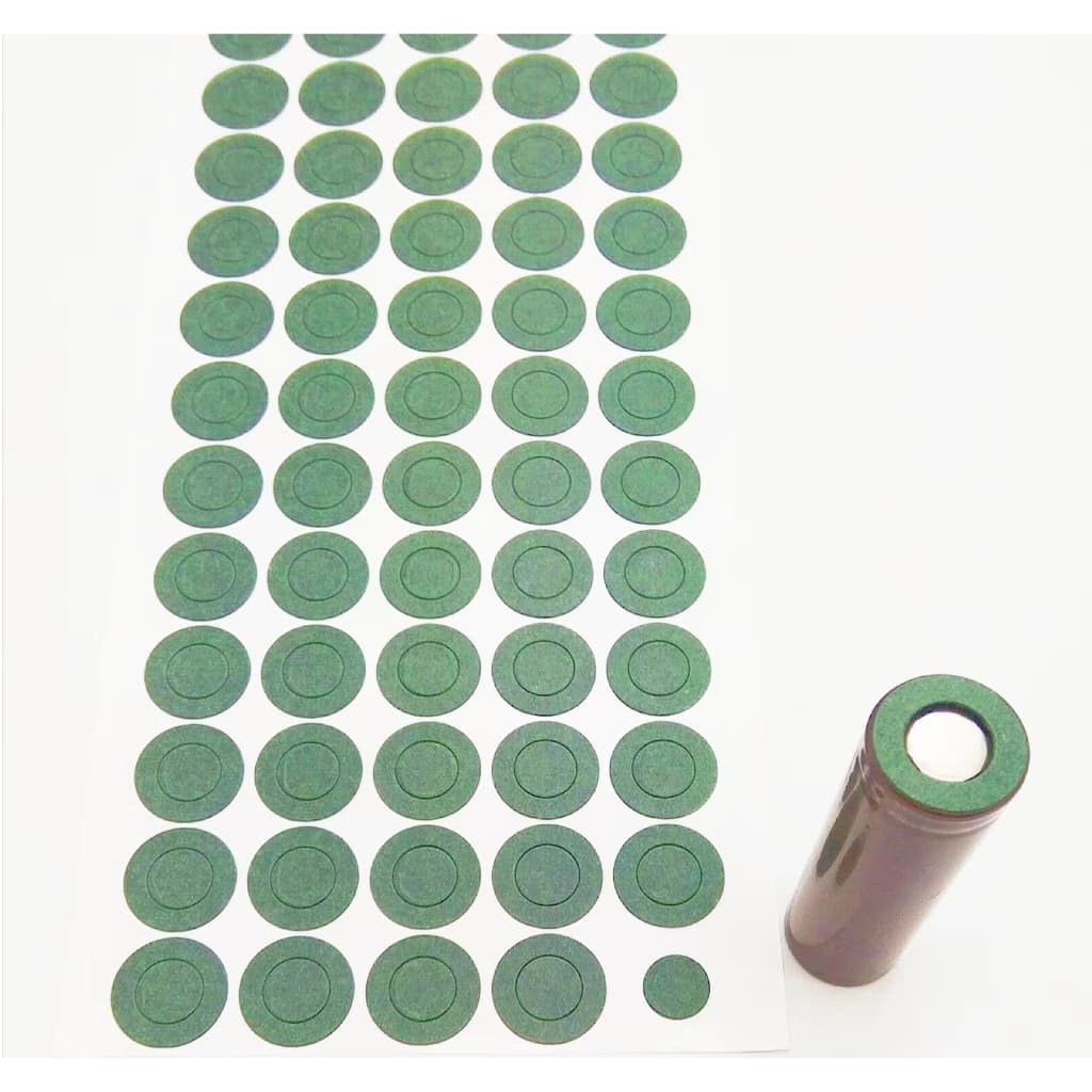 Isolante Adesivo Papel Cevada Bateria Lítio 18650 100 Pcs