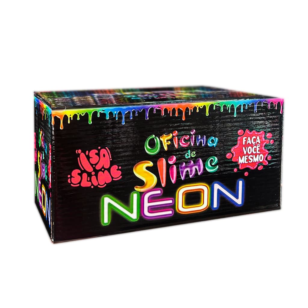 Kit Slime Glue Neon Lançamento Isa Slime Novidades
