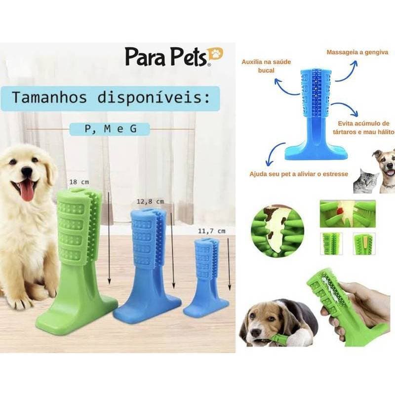 Brinquedo Pet Mordedor Higienizador Bucal Escova De Dente Cachorro Dog Tamanho G