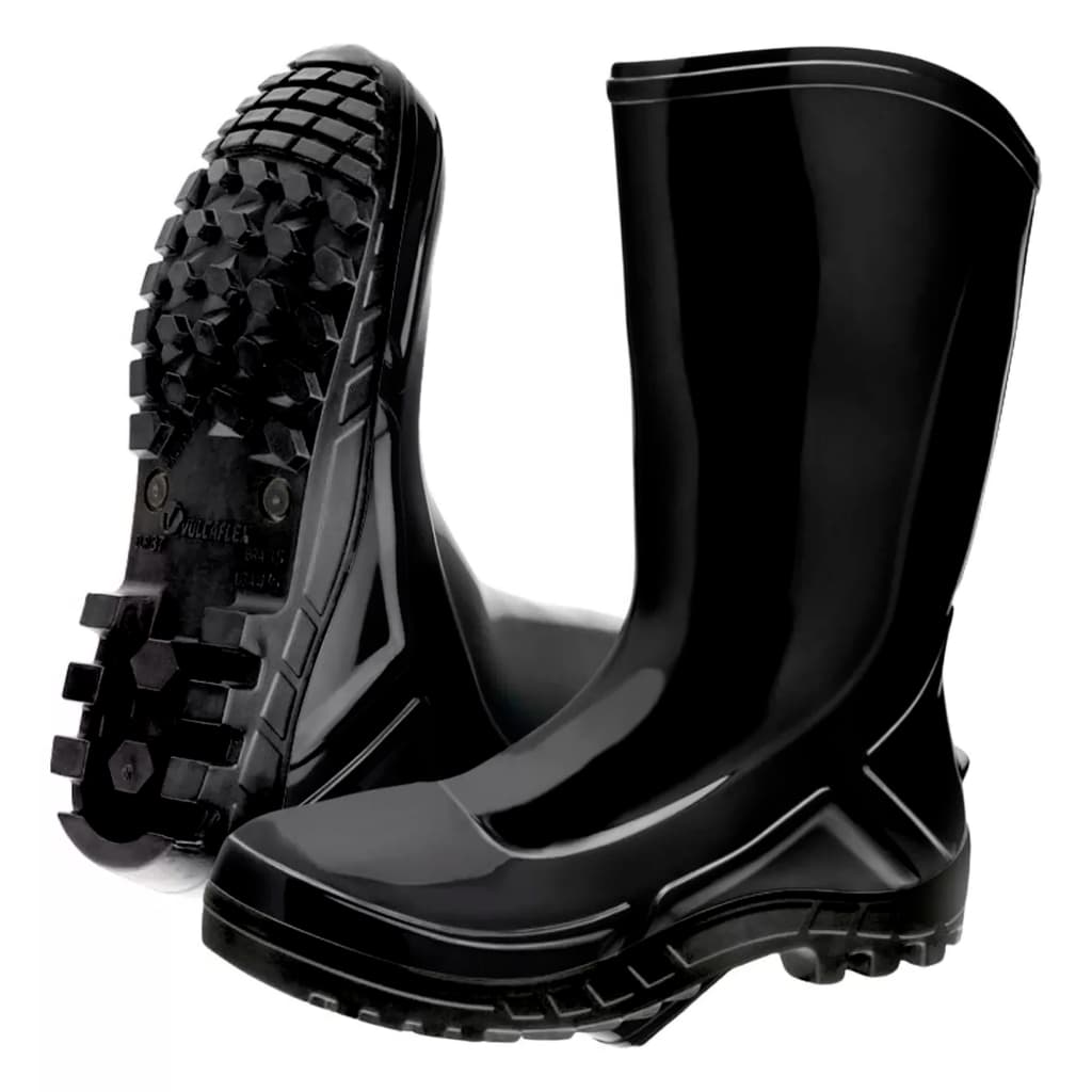 BOTA DE BORRACHA GALOCHA ANTIDERRAPANTE PRETA