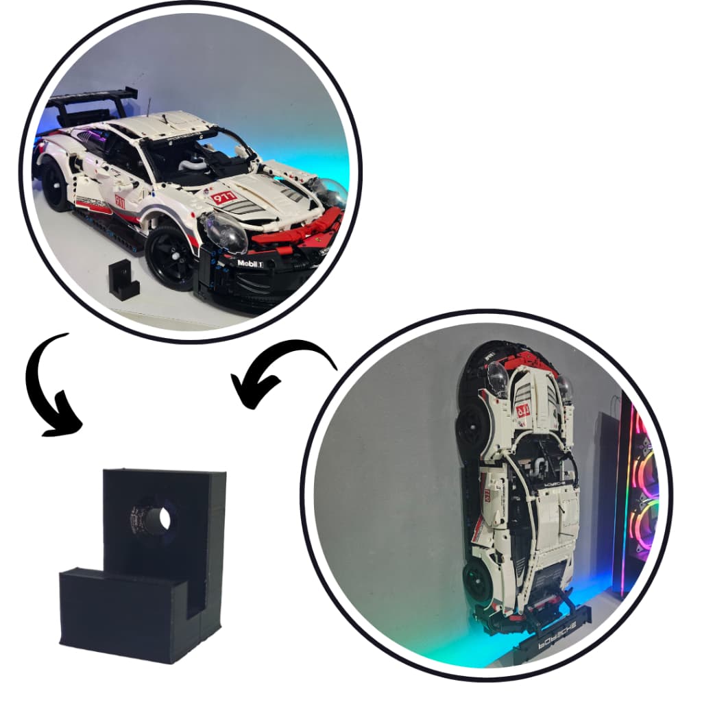 Suporte Expositor Lego Porsche 911 Rsr Technic 42096