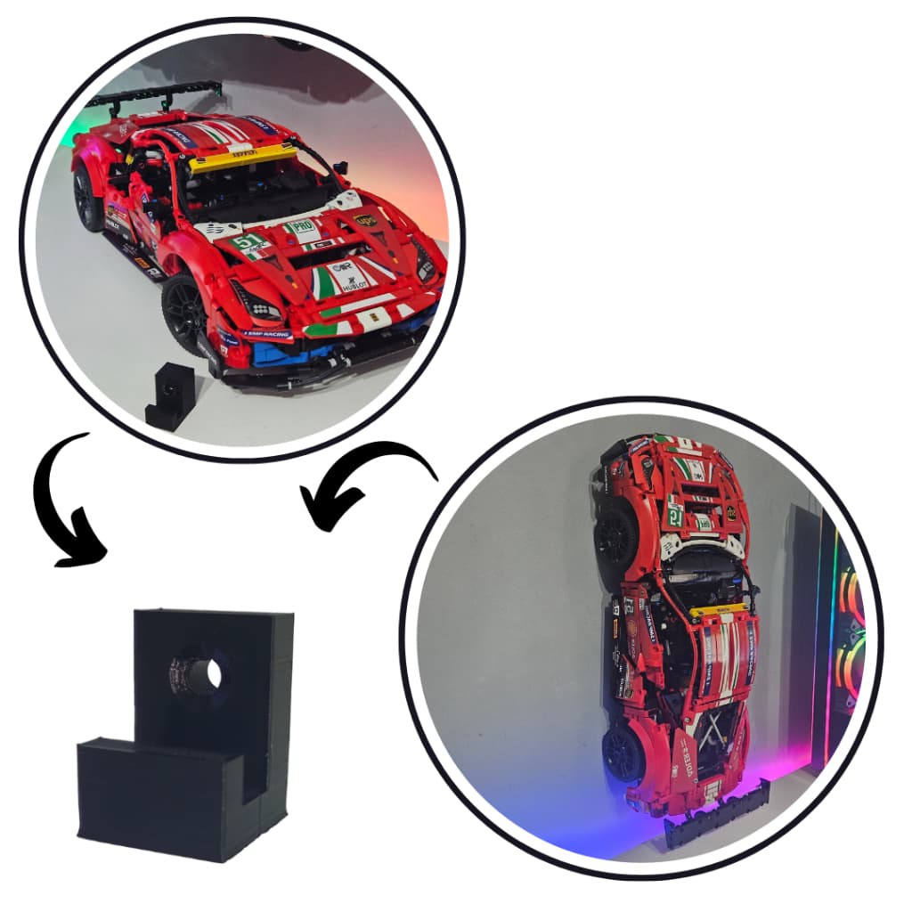 Suporte Para Lego Ferrari 488 Gte Technic 42125
