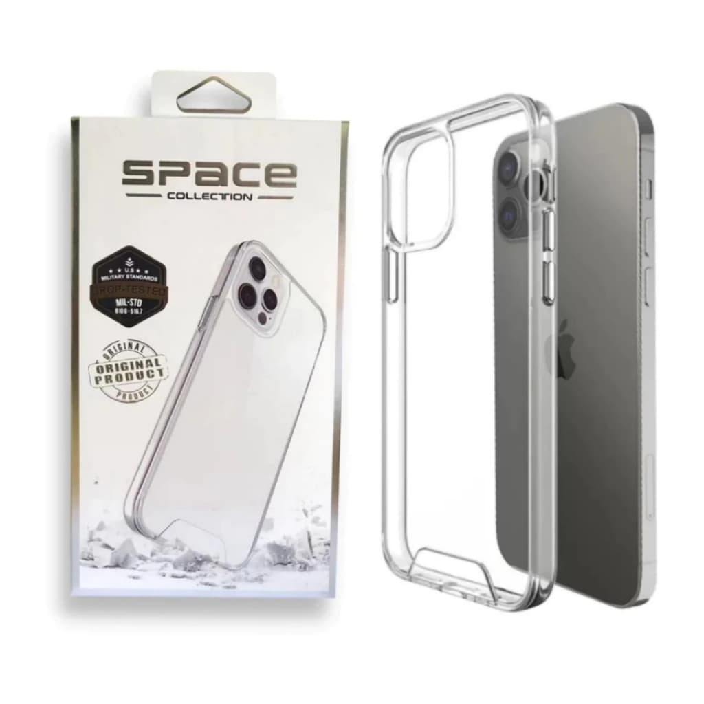 Capa Capinha Space Transparente Anti Impacto Para iPhones XR,XS,7/8Plus, IP11, IP12, IP 13, IP14 , IP15,IP16,IP17