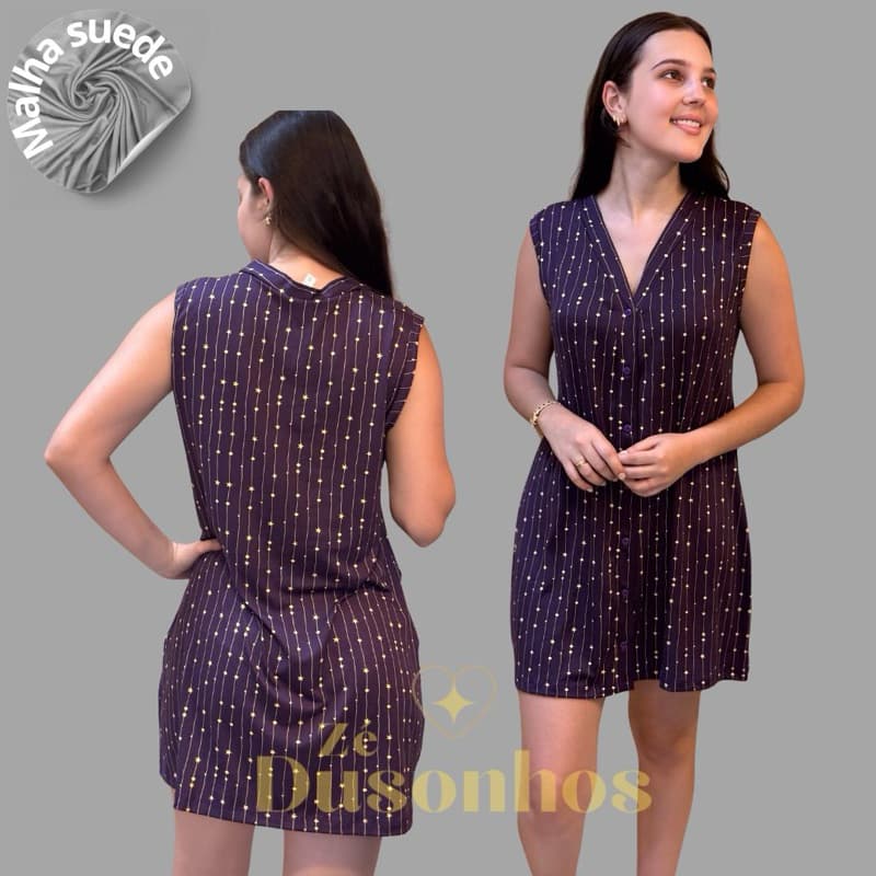 Kit 2 Camisola Regata Aberta Botões Por Cirurgico Verão variadas Suede