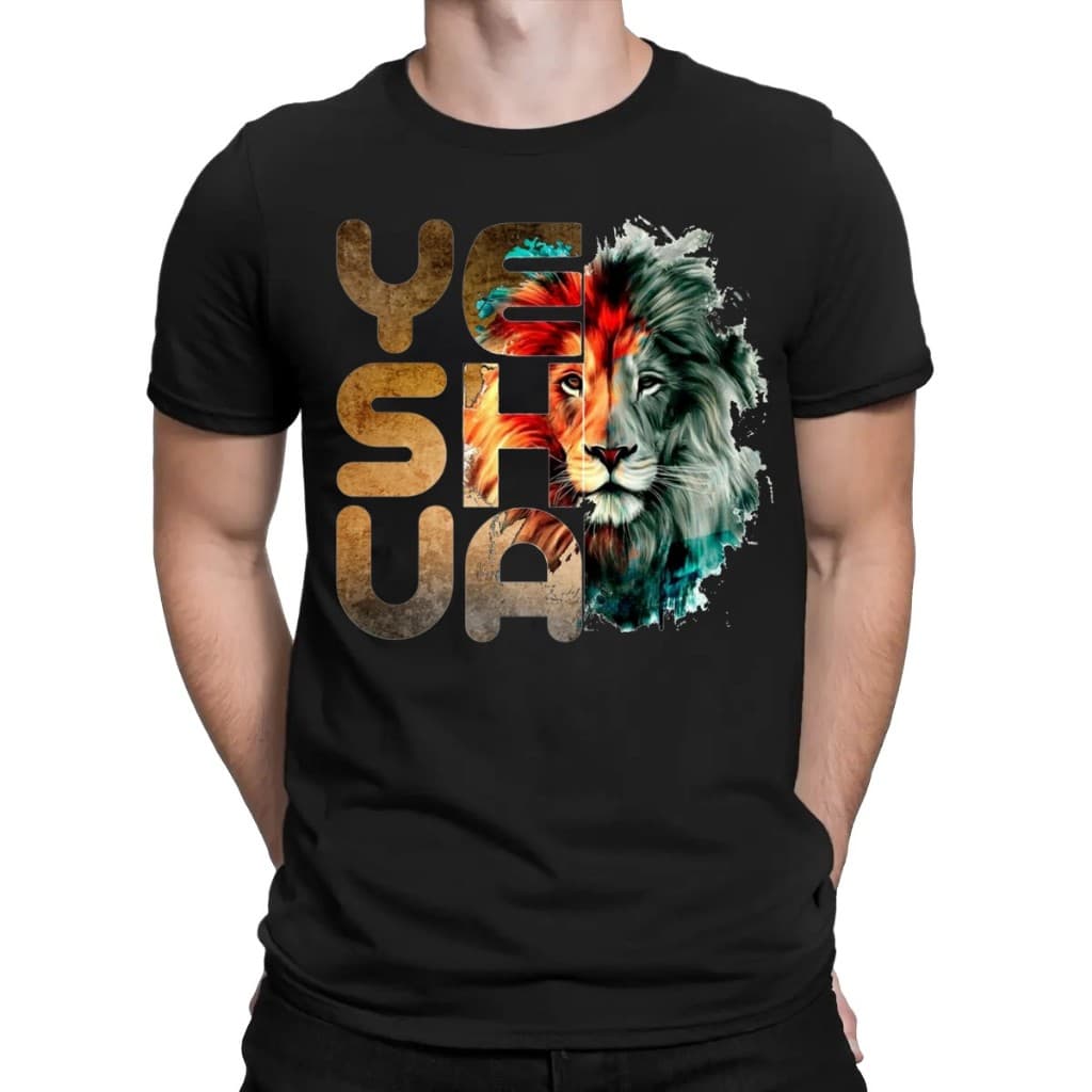 Camiseta Masculina Frases Camisa Estampa Evangélica Yeshua Jesus Algodão Qualidade Envio Imediato