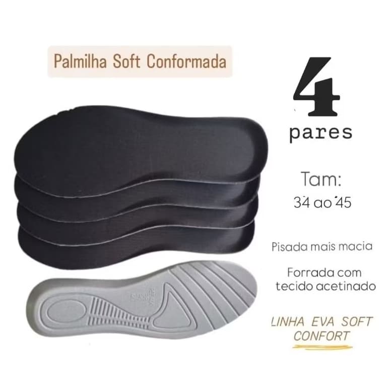 KIT PALMILHA CONFORTAVEL 34 AO 45 , PALMILHA P/ TENIS, SAPATO,BOTA,CHUTEIRA,SAPATILHA,BOTA,,ORTOPEDI
