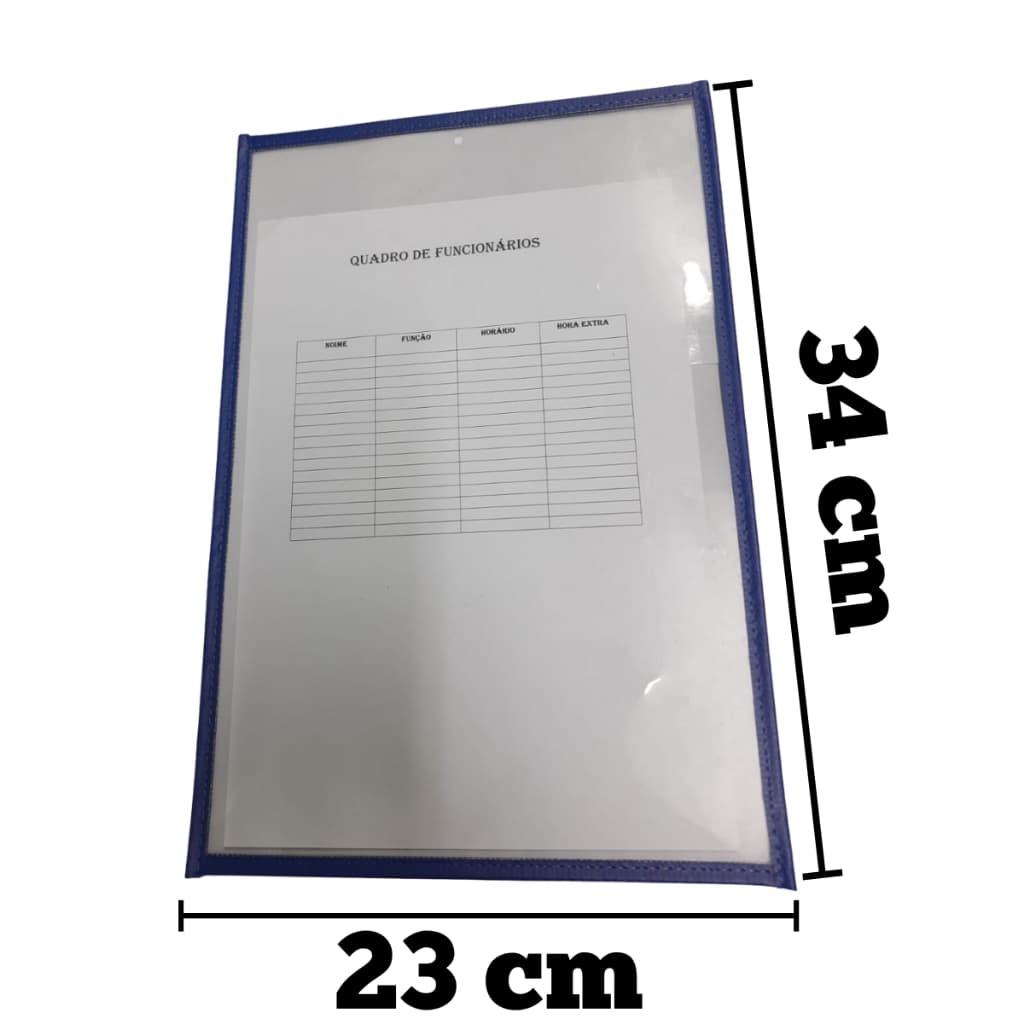 Capa De Alvará Vertical Azul Pacote com 10 Unidades Goodie