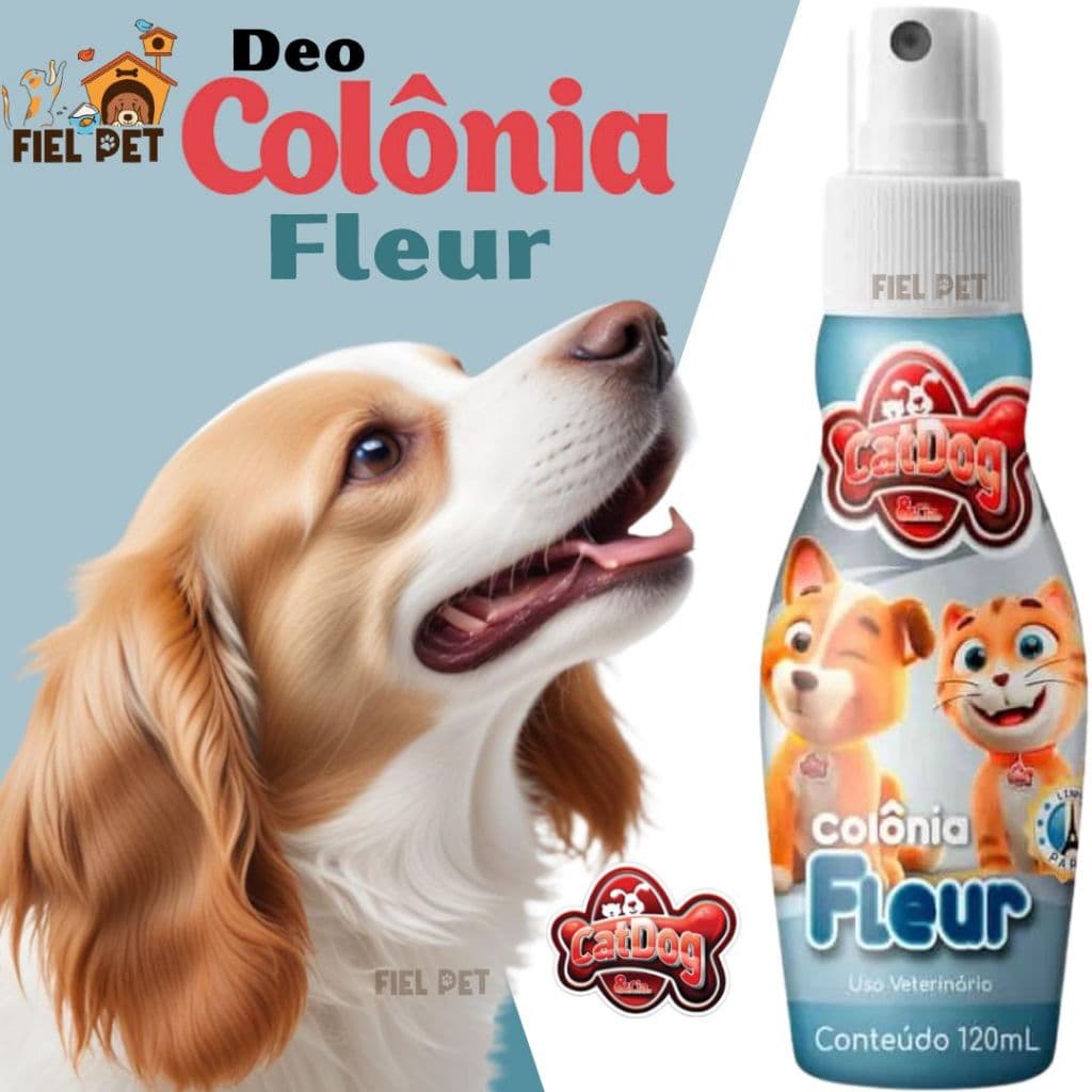Perfume Deo Colonia Fleur para Cachorro 120ml - perfume Pet Cães e Gatos Gostoso