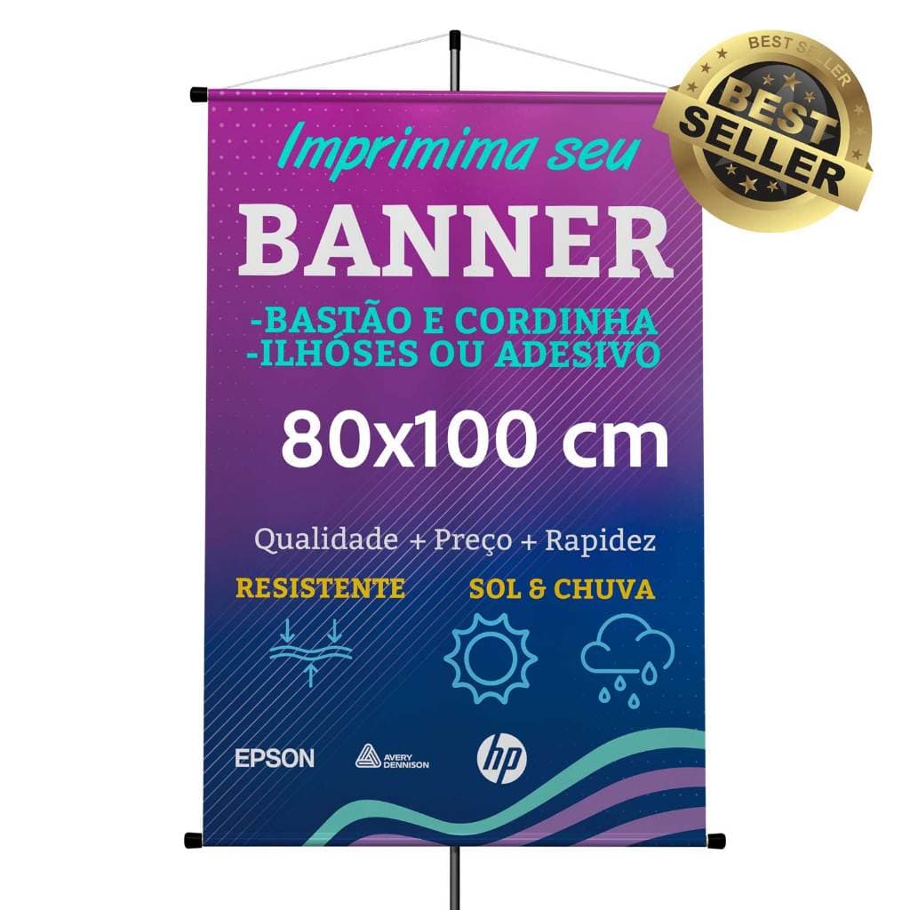 Banner 1 x 0.80 metro, Banner para Festa, Evento, Loja, Banner Personalizado