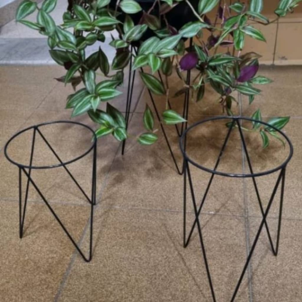 TRIO SUPORTE PARA VASO JARDIM PLANTA chão Tripé