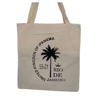 Bolsa Ecobag 100% algodão estampa IPANEMA KING