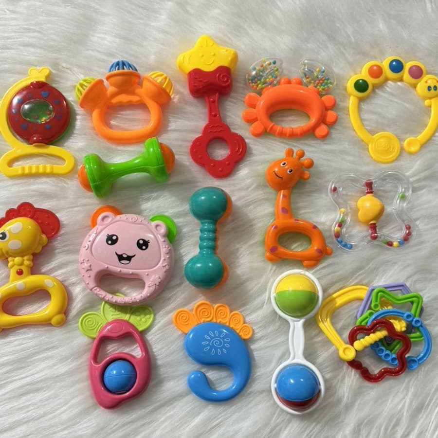 chocalho para bebê  Brinquedo Sensorial Musical Infantil peixe girafa Caranguejo