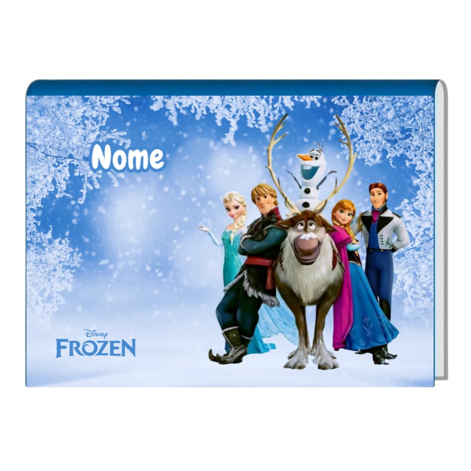 Caderno de Desenho Brochura Personalizado FROZEN, ELSA E ANA 96 Folhas - Grande A4