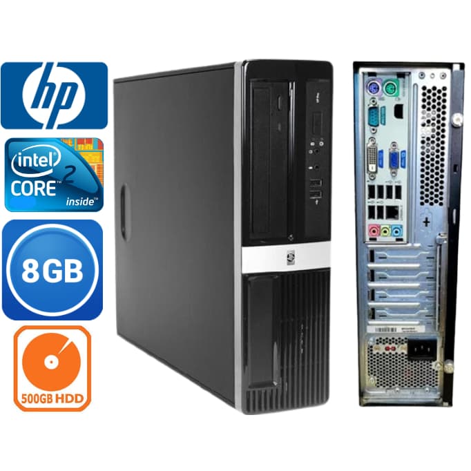 Computador HP Pro 3000 Core 2 Duo Com 8gb de ram 500gb HD Rápido Wifi Torre Cpu Trabalho Estudo