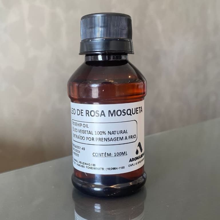 Óleo De Rosa Mosqueta 100 % Puro 100ml Anti Estrias E Celulite Ajuda no Rejuvenescimento