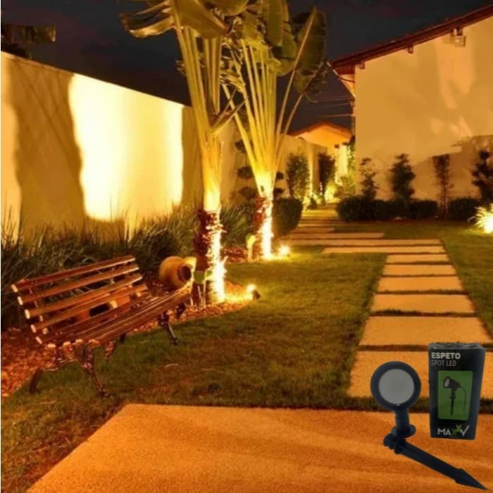 Espeto de Jardim 5w LED SMD Prova D'água Âmbar 2200k IP65