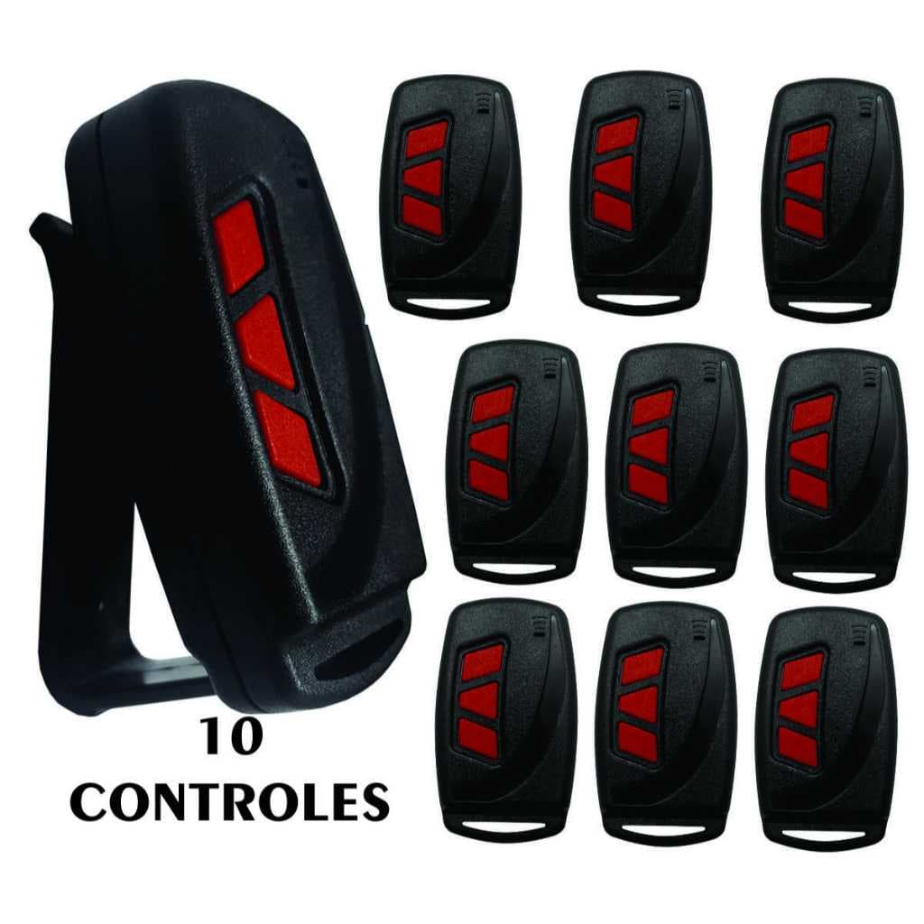 kit 10 Controles compativeis PPA RCG GAREN UNISYSTEM MKN AGL INTELBRAS 433MHZ