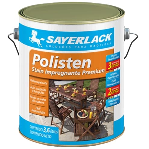 Polisten Transparente Acetinado Sayerlack 3,6Lts