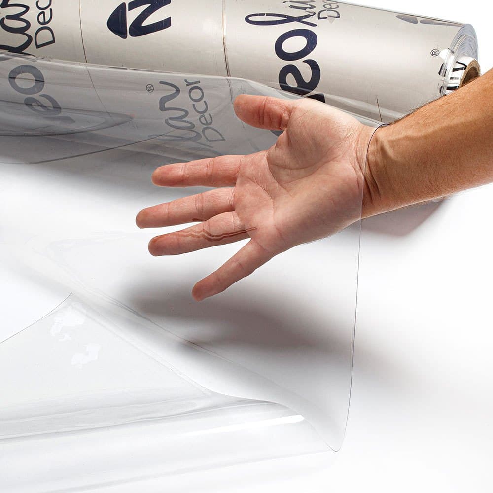 Toalha de Mesa Plástico PVC Transparente Cristal 0.80mm Impermeável - 3M X 1,40M
