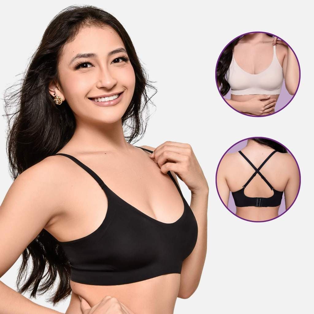 Kit com 2 Sutiã Impllus Corte à Laser Com Bojo Alças Versáteis