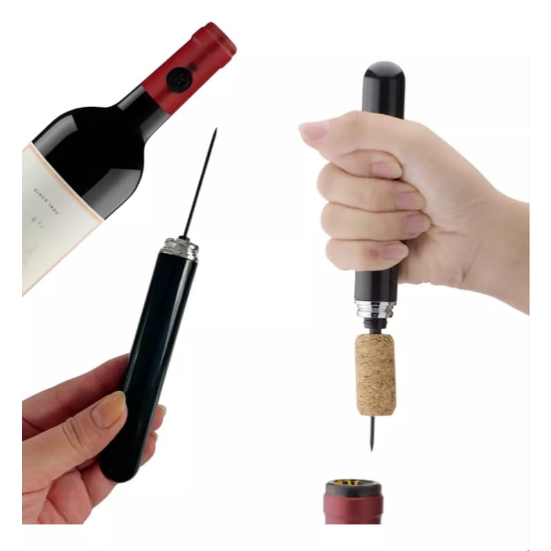 Saca Rolha Abridor Vinho Pneumático Bomba Ar Pressão
