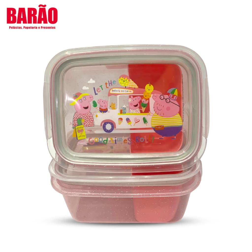 Marmita escolar Peppa Pig / marmita hermética plasutil / Peppa Pig