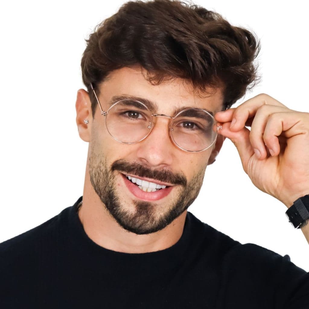 Armação Lançamento Lux Glasses Estiloso Unissex Metal