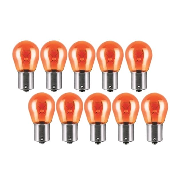 Kit Com 10 Lampadas Automotiva 1141 S25 Ba15s 1 Polo Ambar Pino Encontrado