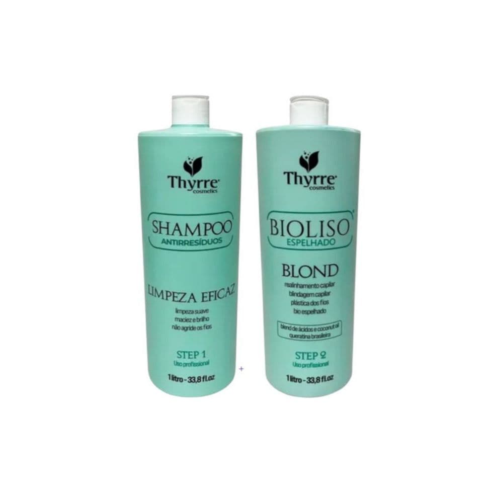 kit Progressiva BioLiso Blond 1Litro + Shampoo Detox Limpeza Profunda 1Litro