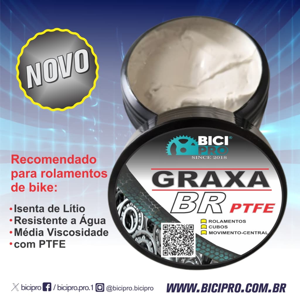 Bicipro Graxa BR PTFE 500g - Rolamentos e Cubos