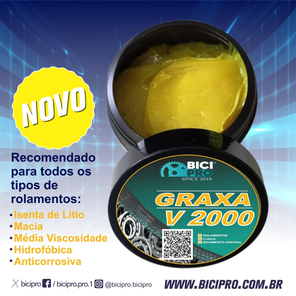 BICIPRO GRAXA V2000 500g ROLAMENTOS E CUBOS