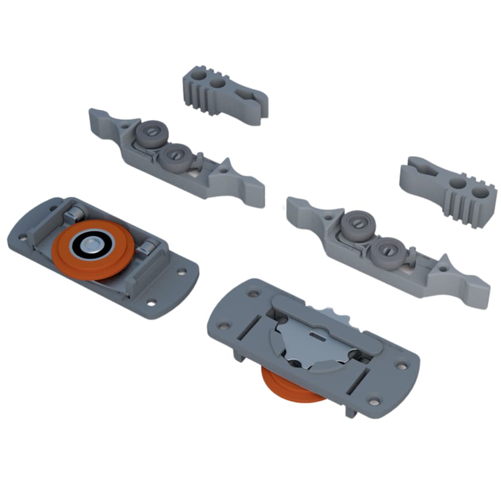 Sistema De Correr Kit Cd50e Com Guia Ajustável 1 Porta -  Ducasse