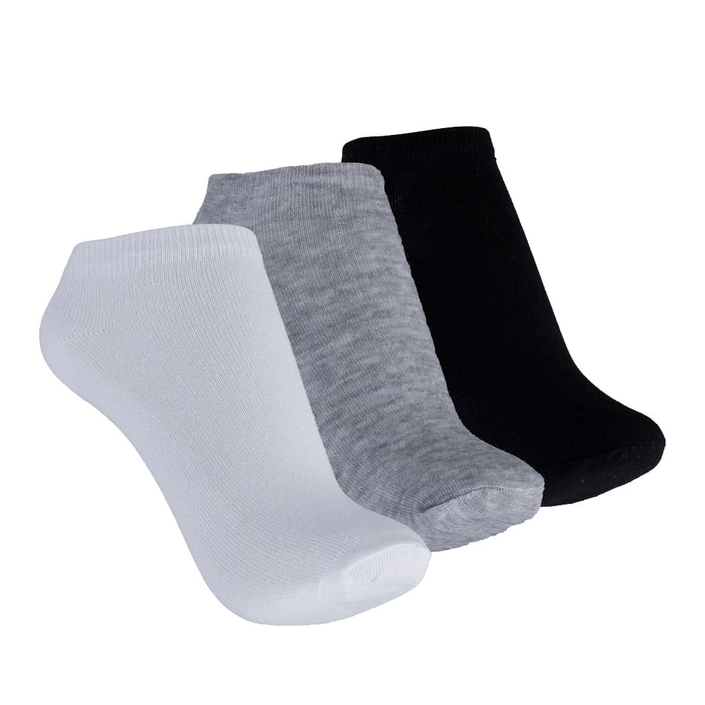 Kit 6 Pares de Meias Sapatilha Feminina Malha Lisa Calcanhar Verdadeiro 34 ao 39