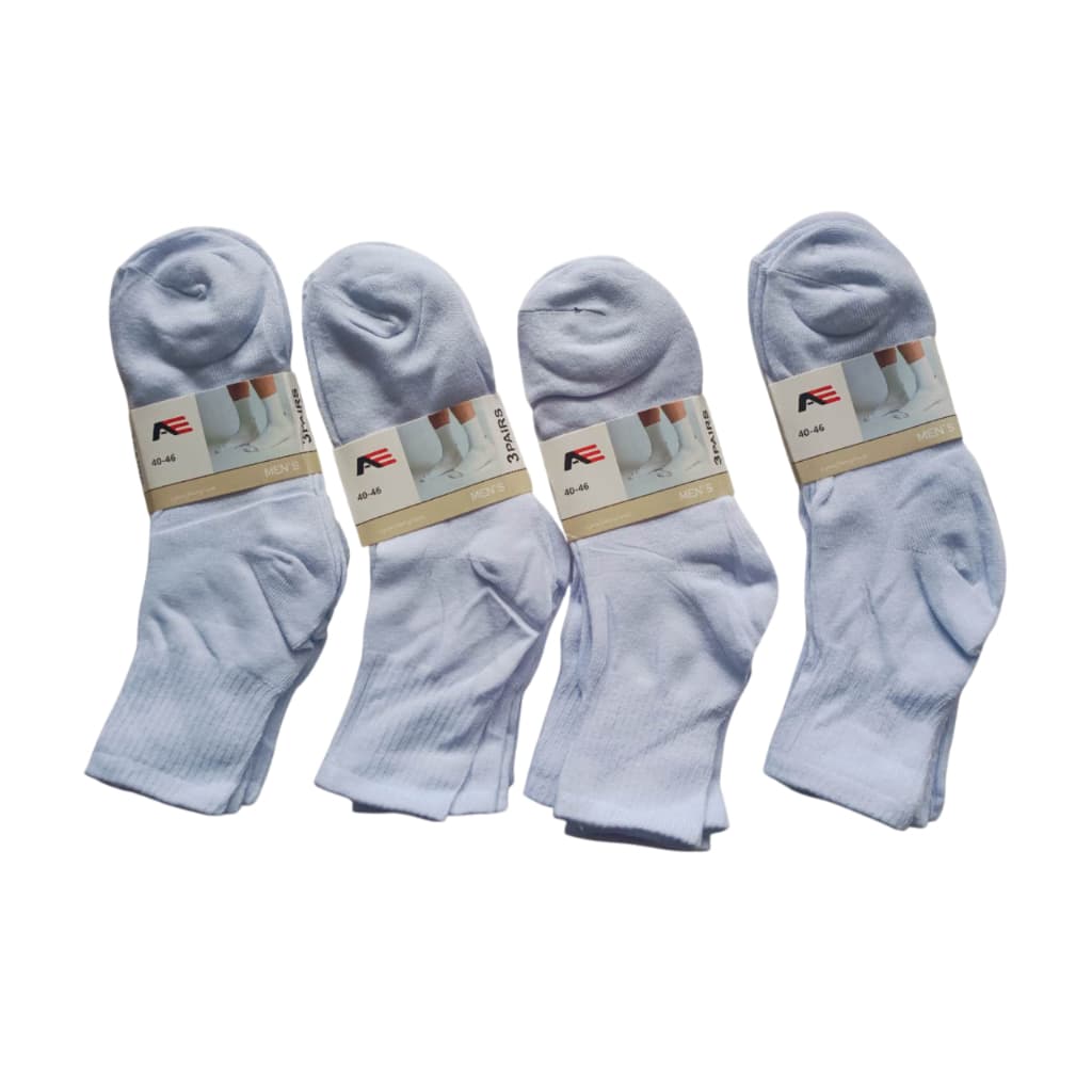Kit 12 Pares De Meia Soquete Unissex