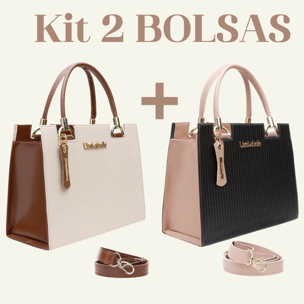 Conjunto 2 Bolsas Femininas a Sua Escolha Original Moderna e Resistente Oferta
