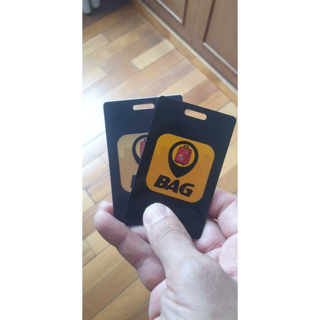 Kit 2 Tag de Mala/ Identificador de mala inteligente. Para Bolsas, Malas e Mochilas. (Acabamento BRILHANTE)