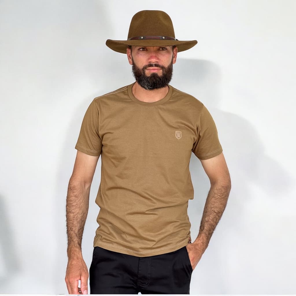 Camiseta Basica masculina algodão premium country original Wildegar do brasil