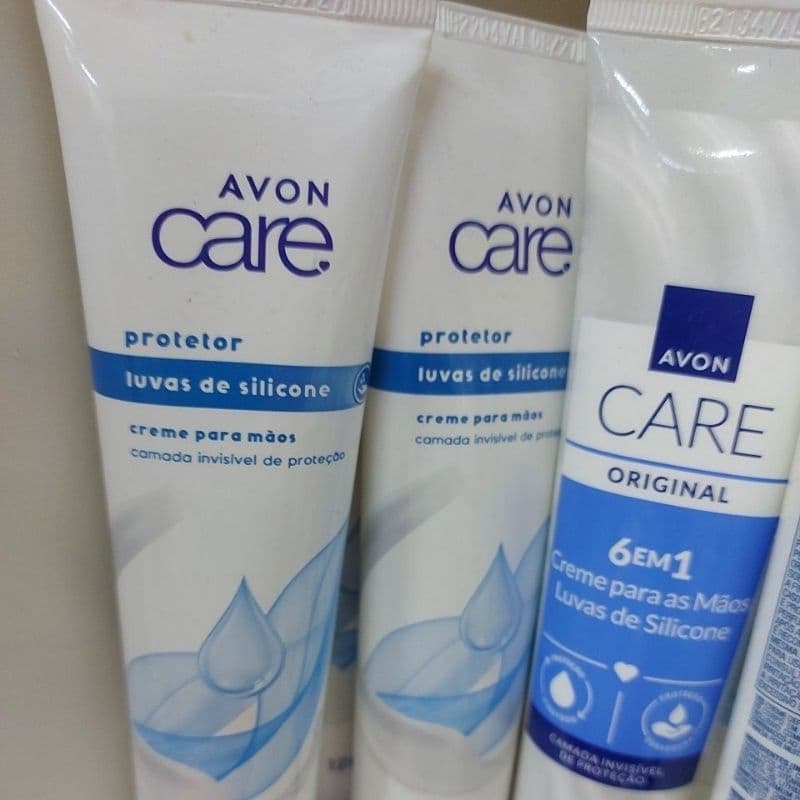 2 luvas de silicone care avon 120g